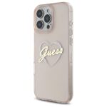 Guess GUHCP16LHCHGSPP iPhone 16 Pro 6.3" pink hardcase IML Heart - imagine 2