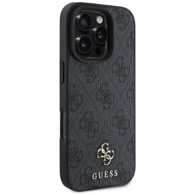 Case Guess HC PU 4G Small 4G and Classic for iPhone 16 Pro Max MagSafe black - imagine 4