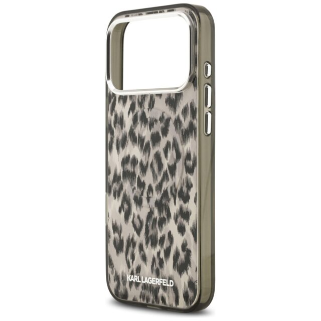 Karl Lagerfeld IML Leopard Pattern MagSafe Case for iPhone 17 Pro Max Brown - imagine 6