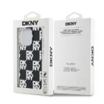 DKNY DKHCP15LHDLCEK iPhone 15 Pro 6.1 inch black hardcase IML Checkered Mono Pattern - imagine 8