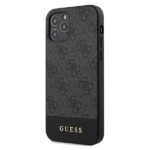 Guess GUHCP12MG4GLGR iPhone 12/12 Pro 6,1" grey hardcase 4G Stripe Collection - imagine 2