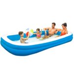 Extralink Home Inflatable Pool for Kids, 200x150x50cm - imagine 2