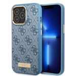 Guess GUHMP13XU4GPRB iPhone 13 Pro Max 6,7" blue hard case 4G Logo Plate MagSafe