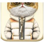 Nimmy case iPhone 15 Pro Max 6.7" khaki  Cool&Cute 2.0 Cat - imagine 9