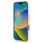 Karl Lagerfeld KLHMP16LSCMKMPCP iPhone 16 Pro 6.3" pink hardcase Silicone Shadow Metal Initial - imagine 5