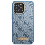 Guess GUHMP14LU4GPRB iPhone 14 Pro 6.1" blue hard case 4G Logo Plate MagSafe - imagine 3