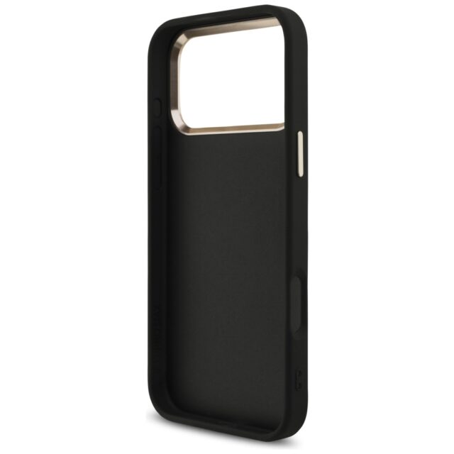 Guess Fixed Glitter Big 4G Metal Frame case for iPhone 17 Pro Max black - imagine 7