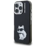 Case Karl Lagerfeld IML Aquarelle        Choupette & Logo for iPhone 16 Pro black - imagine 2