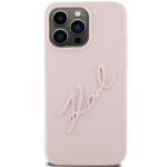 Karl Lagerfeld KLHCP15LSKSBMCP iPhone 15 Pro 6.1" pink hardcase Silicone Karl Script - imagine 3