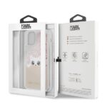 Karl Lagerfeld KLHCN61PABGNU iPhone 11 6,1" / Xr pink gold hard case Liquid Glitter - imagine 7