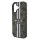 Guess GUHMP16MP4RPSW iPhone 16 Plus 6.7" brown hardcase 4G Printed Stripes MagSafe - imagine 6