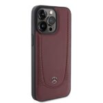 Mercedes MEHCP15LARMRE iPhone 15 Pro 6.1" Red Hardcase Leather Urban Bengale - imagine 4