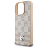 DKNY DKHCP16XPCPTSSP iPhone 16 Pro Max 6.9" pink hardcase Checkered Pattern & Printed Stripes - imagine 6