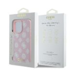Guess GUHMP16LPGPYSP iPhone 16 Pro 6.3" pink hardcase Peony Script Logo MagSafe - imagine 8