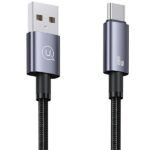 USAMS Cable USB to USB-C 3A 2mFast Charging steel/tarnish SJ666USB01 (US-SJ666) - imagine 2