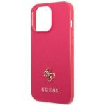Guess GUHCP13XPS4MF iPhone 13 Pro Max 6,7" pink hardcase Saffiano 4G Small Metal Logo - imagine 5