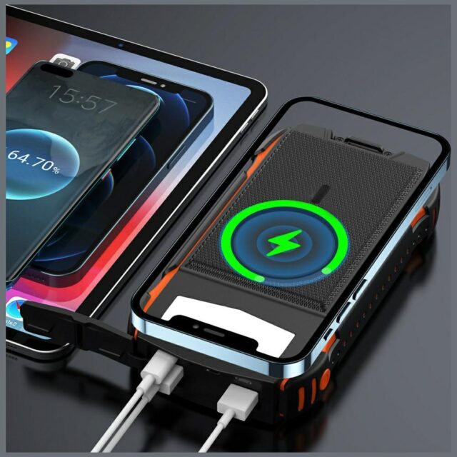 4smarts Powerbank Solarny TitanPack      Rugged UltiMag 20000mAh black/czarny 496560 - imagine 6