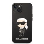 Karl Lagerfeld KLHCP14SSNIKBCK iPhone 14/ 15 / 13 6,1" hardcase black Silicone Ikonik - imagine 3