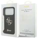 Guess Silicone Big 4G Script case for iPhone 17 Pro black - imagine 8