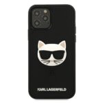 Karl Lagerfeld KLHCP12MCH3DBK iPhone 12/12 Pro 6,1" black hardcase 3D Rubber Choupette - imagine 3