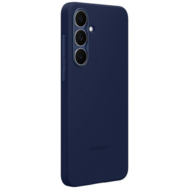 Samsung Silicone Case for Galaxy S25 FE Dark Blue - imagine 2
