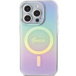 Guess GUHMP15LHITSU iPhone 15 Pro 6.1" purple hardcase IML Iridescent MagSafe - imagine 3