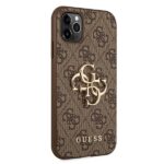Guess GUHCN654GMGBR iPhone 11 Pro brown hardcase 4G Big Metal Logo - imagine 4