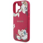 Case Guess Grained Printed Flower Pattern MagSafe for iPhone 16 fuchsia - imagine 6