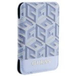 Guess Wallet Card Slot GUWMSHGCFSEB MagSafe GCube stripe blue - imagine 3