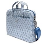Guess Bag GUCB15P4TB 16" blue Saffiano 4G Triangle Logo - imagine 2
