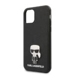 Karl Lagerfeld KLHCN61IKFBMBK iPhone 11 6,1" / Xr hardcase black Saffiano Ikonik Metal - imagine 3