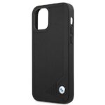 BMW BMHCP12SRCDPK iPhone 12 mini 5,4" black hardcase Leather Deboss - imagine 6