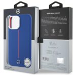 Mercedes MEHMP16X23SUMRV iPhone 16 Pro Max 6.9" navy hardcase Silicone Red Stripe MagSafe - imagine 8