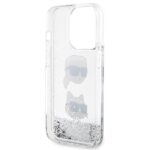 Karl Lagerfeld KLHCP14XLDHKCNS iPhone 14 Pro Max 6.7" silver hardcase Liquid Glitter Karl & C - imagine 7