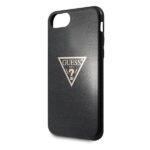 Guess GUHCI8SGTLBK iPhone 7/8/SE 2020/ SE 2022 black hard case Glitter Triangle - imagine 3