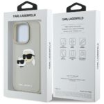 Case Karl Lagerfeld HC 3D Rubber Double Heads to iPhone 16 Pro Max beige - imagine 8