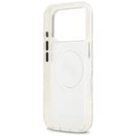 Case Karl Lagerfeld IML Glitter Karl & Choupette Heads Logo MagSafe for iPhone 17 Pro Max gray - imagine 7