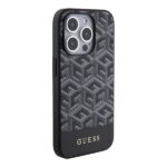 Guess GUHMP15XHGCFSEK iPhone 15 Pro Max 6.7" black hardcase GCube Stripes MagSafe - imagine 4