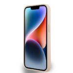 DKNY DKHCP14SPCPTSSP iPhone 14 / 15 / 13 6.1 inch pink hardcase Leather Checkered Mono Pattern & Pri - imagine 5