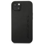 AMG AMHCP13SDOLBK iPhone 13 mini 5,4" black hardcase Leather Hot Stamped - imagine 3