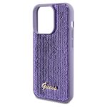Guess GUHCP14XPSFDGSU iPhone 14 Pro Max 6.7" purple hardcase Sequin Script Metal - imagine 6