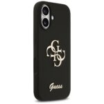 Guess Silicone Big 4G Script case for iPhone 17 black - imagine 4