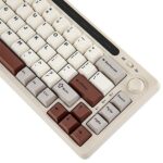 Mechanical keyboard Epomaker RT65 Flamingo Switch grey-white - imagine 4