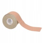 Extralink Kinesiology Tape, kinesiotaping sports tape pro 5mx5cm beige - imagine 4
