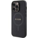 Guess GUHMP14XPSAHMCK iPhone 14 Pro Max 6.7" black hardcase Saffiano MagSafe - imagine 2