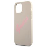 Guess GUHCP12SLSVSGP iPhone 12 mini 5,4" grey pink hardcase Silicone Vintage - imagine 6