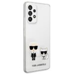 Karl Lagerfeld KLHCA53CKTR A53 5G A536 hardcase Transparent Karl & Choupette - imagine 4