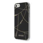 Guess GUHCI8PCUCHBK iPhone 7/8/SE 2020/ SE 2022 black hardcase Gold Chain Collection - imagine 2