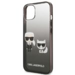 Karl Lagerfeld KLHCP13STGKCK iPhone 13 mini 5,4" hardcase black Gradient Ikonik Karl & Choupet - imagine 6