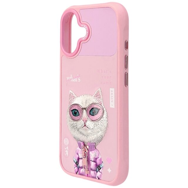 Case Nimmy Cool&Cute 2.0 Cat for iPhone   17 pink - imagine 5